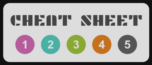 ZIM Cheat Sheet - start, display objects, methods, events, controls for the JavaScript Canvas