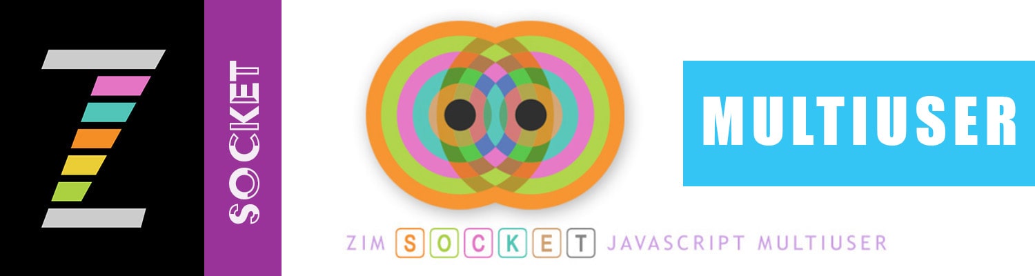ZIM Socket makes SocketIO easy for multiuser on the JavaScript Canvas.