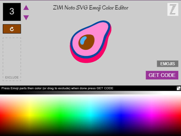 Using the Emoji Picker to get Emojis in SLATE and assets in ZIM!