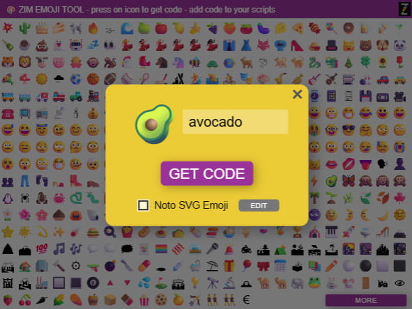 Using the Emoji Picker to get Emojis in SLATE and assets in ZIM!