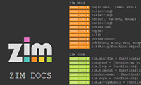 ZIM DOCS - documentation for HTML Canvas coding with JavaScript and CreateJS