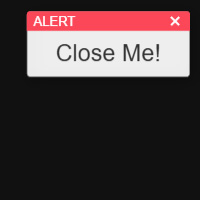 Animated Alert on the Canvas made with ZIM JavaScript HTML Canvas Interactive Media Framework - ZIMjs